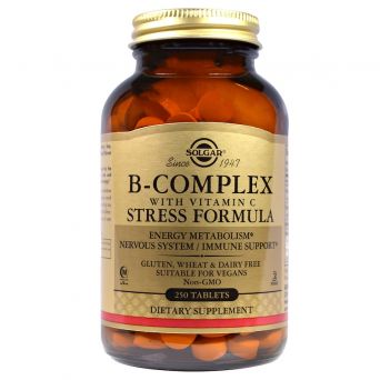 Solgar B-Complex With Vitamin C Stress Formula 250 Tablets