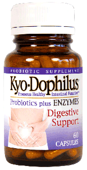 Kyolic Kyo-Dophilus Probiotics Plus Enzymes - 60 Capsules