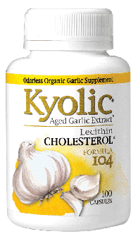Kyolic Aged Garlic Extract Formula 104 Cholesterol, 100 Capsules