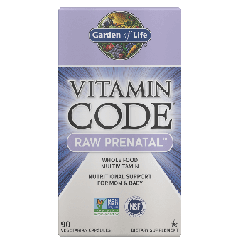 Garden of Life Vitamin Code Raw Prenatal Multivitamin, 90 Capsules