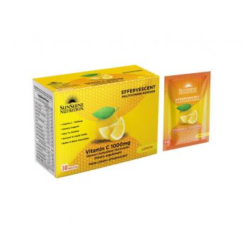 Sunshine Nutrition Effervescent Vitamin C 1000 Mg Power Lemon Flavor