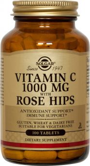 Solgar Vitamin C 1000 Mg With Rose Hips 100 Tablets