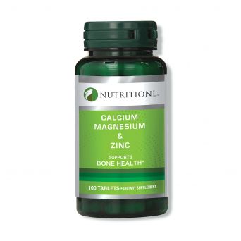 Nutritionl Calcium Magnesium & Zinc 100 Tablets