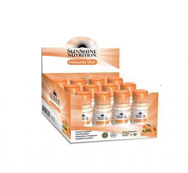 Sunshine NUTRITION Immunity Shot, Orange and Mango, 60 ml, Pack of 12