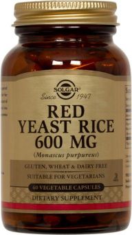 Solgar - Red Yeast Rice, 60 Vegetable Capsules