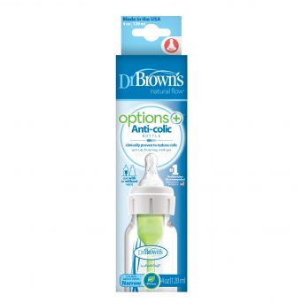 Dr Browns 4 oz 120 ml PP Narrow-Neck 'Options' Baby Bottle