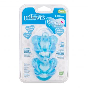 Dr Browns One-Piece Silicone Pacifier Blue