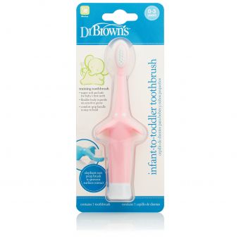 Dr Browns Infant-to-Toddler Toothbrush, Pink