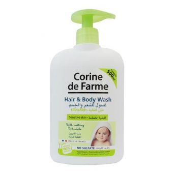 Corine De Farme Baby Hair & Body Wash Sulfate 500ml