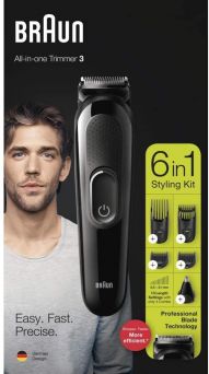 Braun MGK 3220, 6-in-1 Rechargeable Beard Trimmer