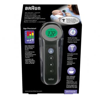 Braun No Touch + Touch Thermometer BNT400B Black