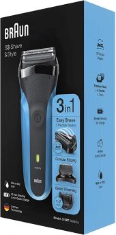 Braun Shaver 310BT, Series 3 Shave and Style Rechargeable Wet and Dry Electric Shaver