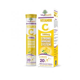 Vital Health Vitamin C 1000Mg Lemon Effervescent 20'S