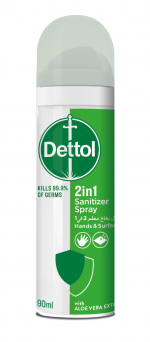 Dettol 2 In 1 Sanitizer Spray 90ml