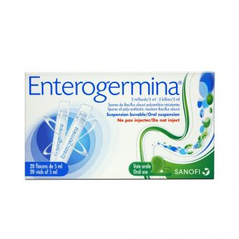 Enterogermina Probiotic Oral Suspension 2 Billion / 5ml 20 Vials