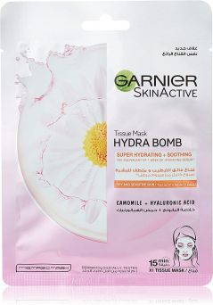 Garnier Skinactive Camomile Hydrating Face Tissue Mask For Dry And Sensitive Skin 32gr