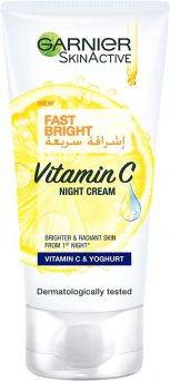 Garnier Skinactive Fast Fairness Night Cream With Vitamin C, Lemon and Yoghurt 50ml