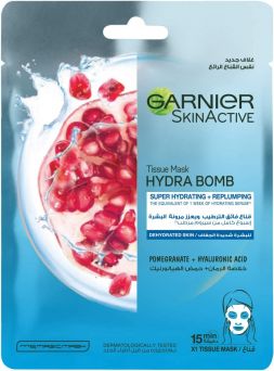 Garnier Skinactive Pomegranate Hydrating Face Tissue Mask For Dehydrated Skin 32gr