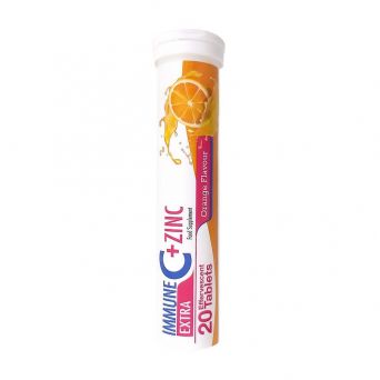 Immune Extra C + Zinc Orange Effervescent Tablet 20'S