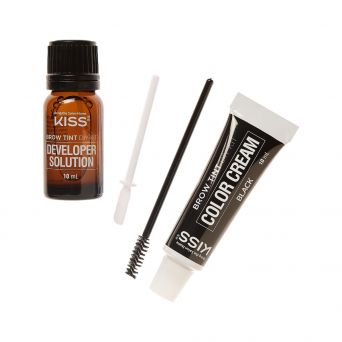 Kiss Brow Tint Diy Kit Black Kebt02C