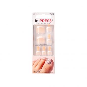 Kiss Impress Press On Pedicure Bipt012C High Tide