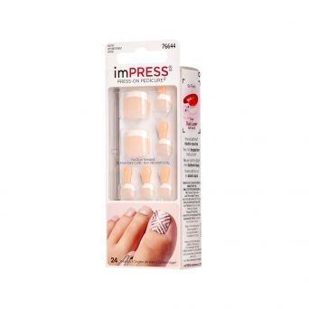 Kiss Impress Press On Pedicure Bipt012C High Tide