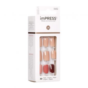 Kiss Impress Short Nails Kim001C Before Sunset