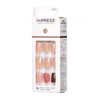 Kiss Impress Short Nails Kim001C Before Sunset