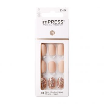 Kiss Impress Short Nails Kim003C Evanesce