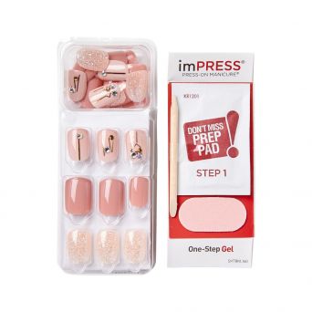 Kiss Impress Short Nails Kim015C Fine Lines