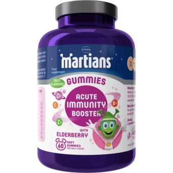 Martians Gummies Acute Immunity Booster with Elderberry 60'S