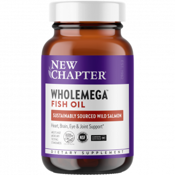 New Chapter Wholemega Whole Fish Oil 1000Mg Sg 60'S