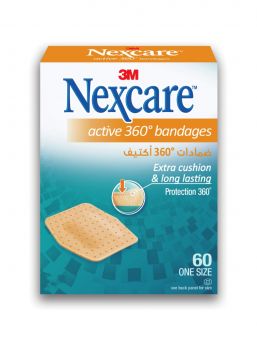 Nexcare Active Bandages, 23.8 x 28.6 mm, 556-24DP, 60's