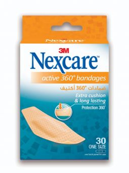 Nexcare Active Bandages, 28 x 76 mm, 572-30DP, 30's