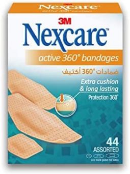 Nexcare Active Bandages, Assorted, 576-50DP, 44's