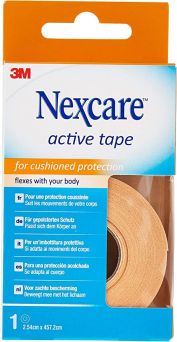 Nexcare Active Tape 2.5 cm x 4.5 m, N101331M, 1 roll