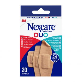 Nexcare Duo Plaster Assorted, 20's