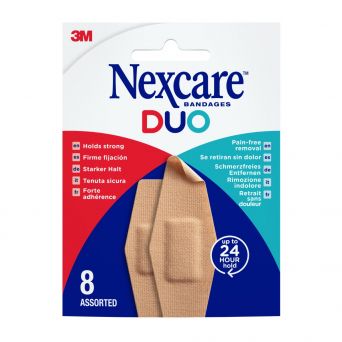 Nexcare Duo Plaster Assorted, 8's