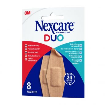 Nexcare Duo Plaster Assorted, 8's