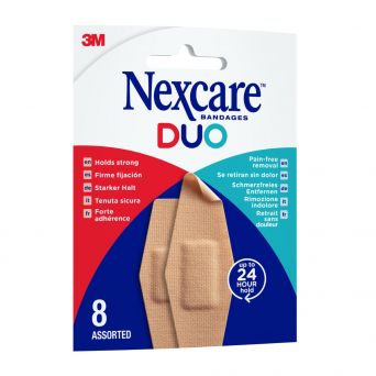 Nexcare Duo Plaster Assorted, 8's