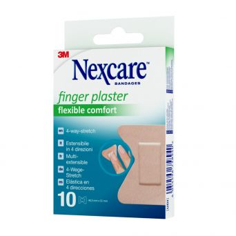 Nexcare Finger Plaster Flexible Comfort, 44.5 x 51 mm, NFP001W, 10's