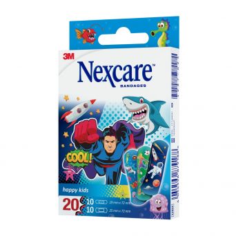 Nexcare Happy Kids Plasters Cool, Assorted, 20's