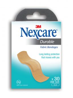 Nexcare Heavy Duty Flexible Fabric Bandages, 665-30 One Size, 30's