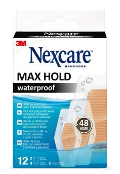 Nexcare Max Hold Waterproof, N0612ASM, 12's