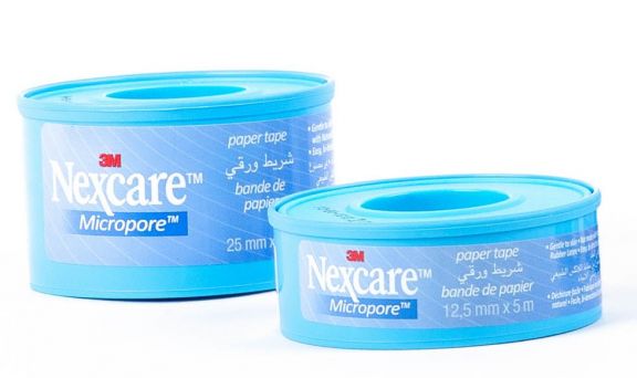 Nexcare Micropore Paper Tape 12.5 mm X 5 m, 1 roll