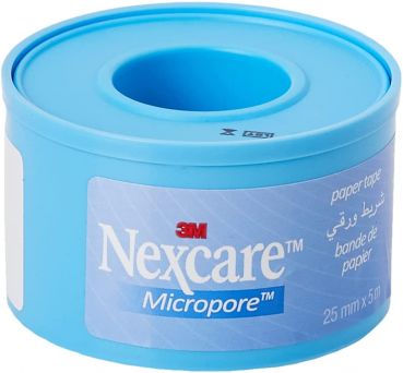 Nexcare Micropore Paper Tape 25 mm X 5 m, 1 roll