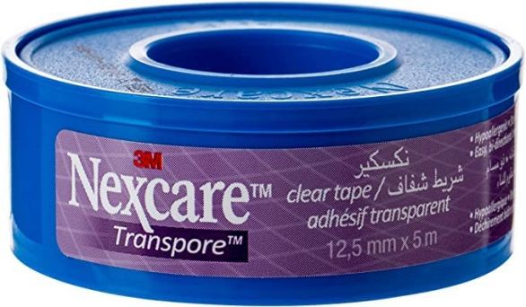 Nexcare Transpore Clear Tape 12.5 mm X 5 m, 1 roll