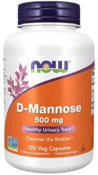 Now D-Mannose 500Mg Vegetable Capsule 120'S