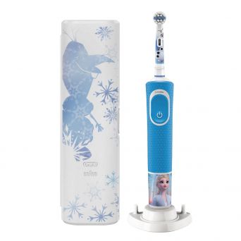 Oral-B D 100.414 2 Kids Electric Toothbrush Disney Frozen, with travel case special edition