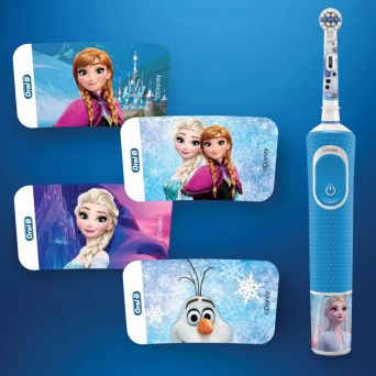 Oral-B D 100.414 2 Kids Electric Toothbrush Disney Frozen, with travel case special edition